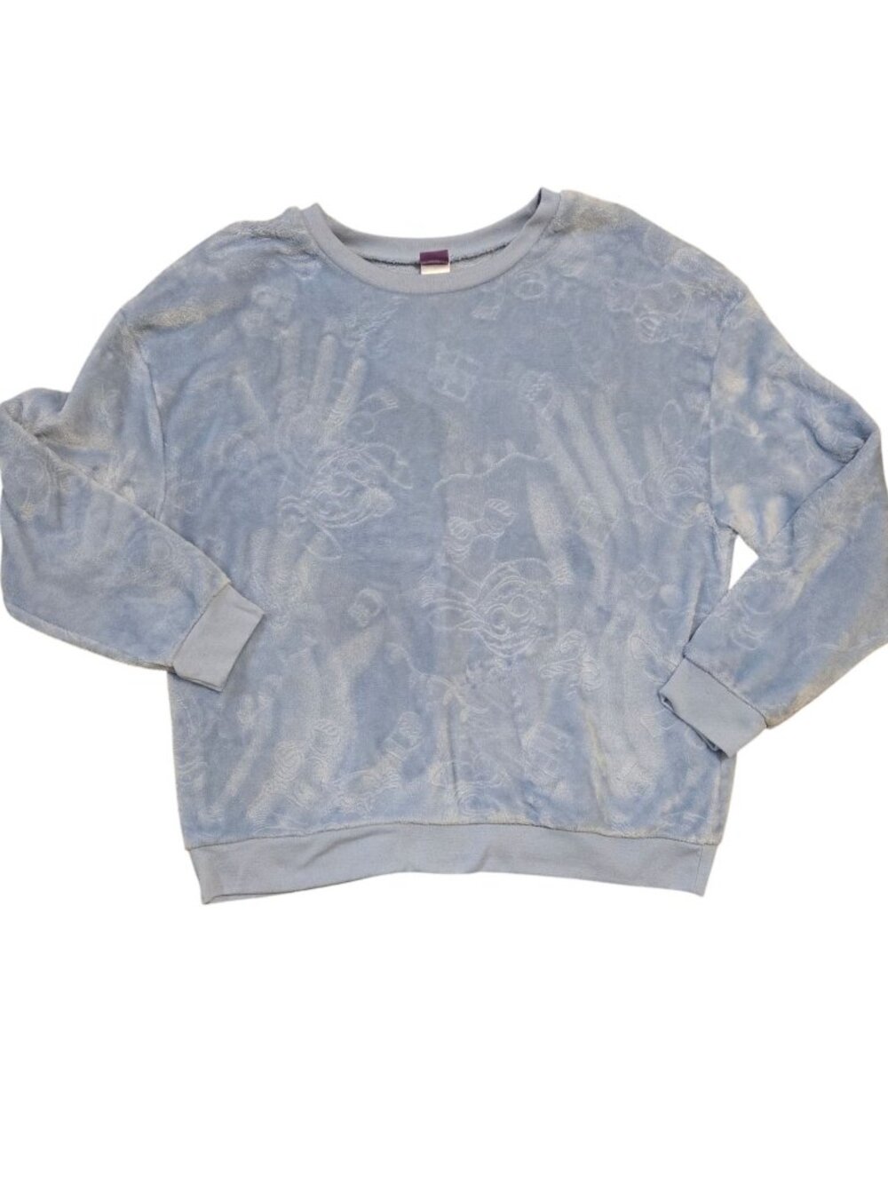 Disney Lilo and Stitch Light Blue Pullover Sweatshirt  XXXL Size 21 Polyester